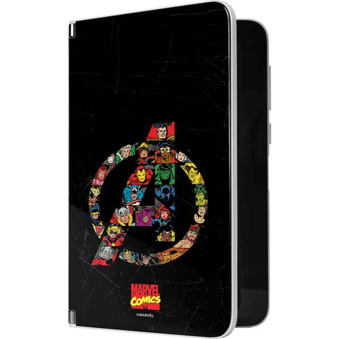 Marvel Classic Comics Avengers Logo Surface Duo Skin