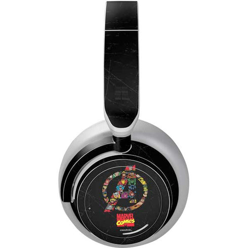 Marvel Classic Comics Avengers Logo Surface Headphones Skin