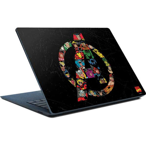 Marvel Classic Comics Avengers Logo Surface Laptop Skin