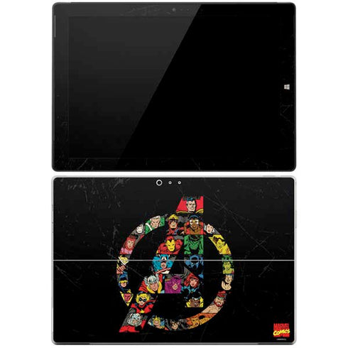 Marvel Classic Comics Avengers Logo Surface Pro 3 Skin