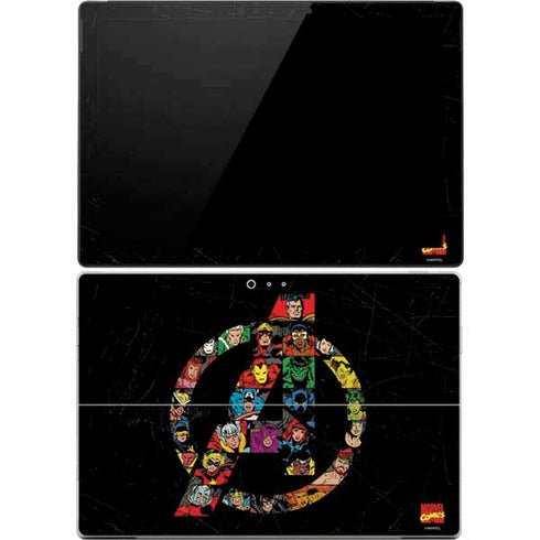 Marvel Classic Comics Avengers Logo Surface Pro 4 Skin