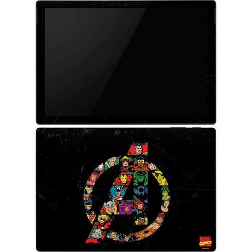 Marvel Classic Comics Avengers Logo Surface Pro 6 Skin