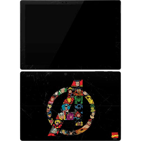 Marvel Classic Comics Avengers Logo Surface Pro 7 Skin