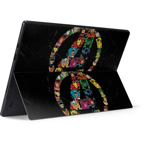 Marvel Classic Comics Avengers Logo Surface Pro 7 Skin