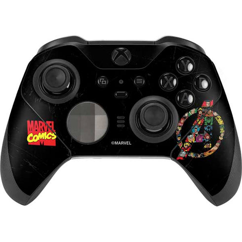 Marvel Classic Comics Avengers Logo Xbox Elite Wireless Controller Series 2 Skin