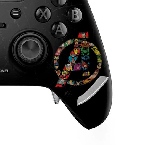 Marvel Classic Comics Avengers Logo Xbox One Elite Controller Skin