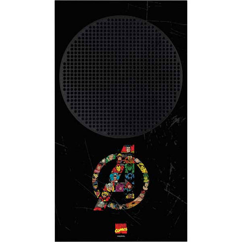 Marvel Classic Comics Avengers Logo Xbox Series S Console Skin