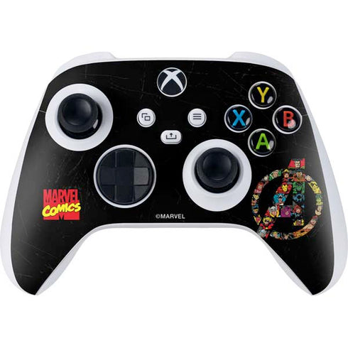 Marvel Classic Comics Avengers Logo Xbox Series S Controller Skin