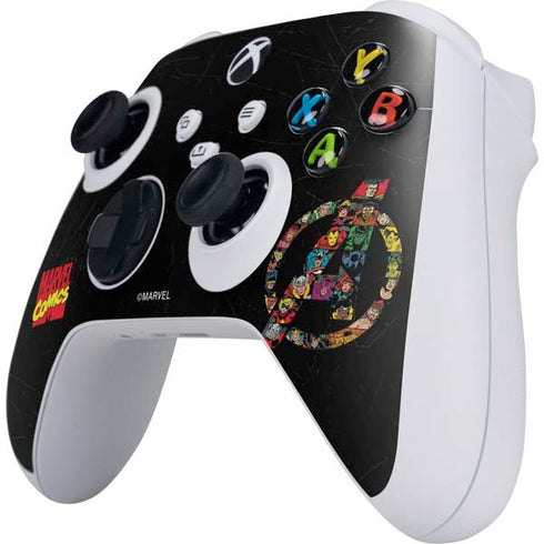 Marvel Classic Comics Avengers Logo Xbox Series S Controller Skin