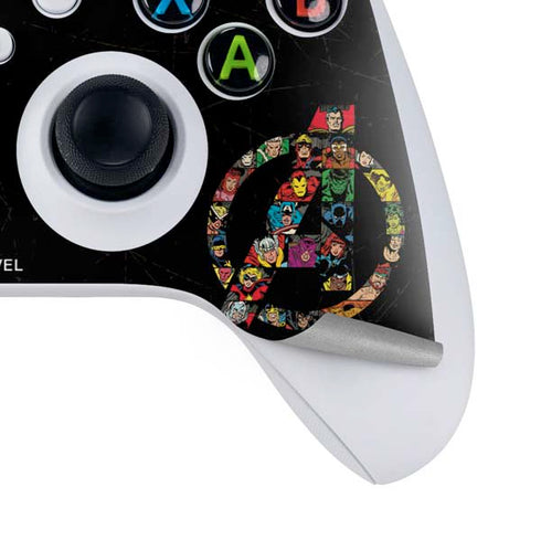 Marvel Classic Comics Avengers Logo Xbox Series S Controller Skin