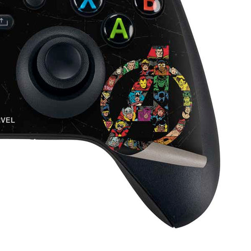 Marvel Classic Comics Avengers Logo Xbox Series X Controller Skin