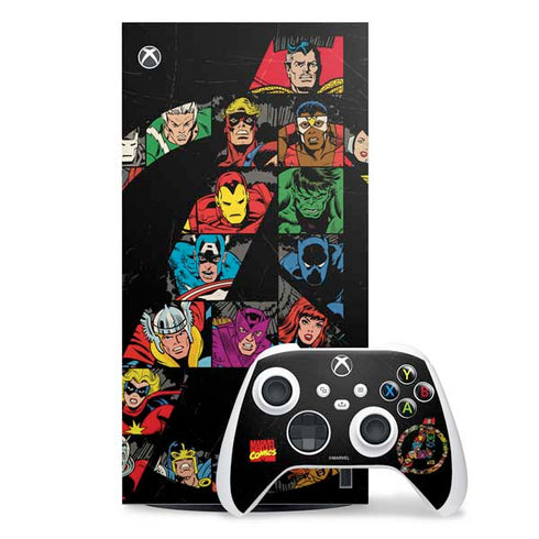 Marvel Classic Comics Avengers Logo Xbox Series X Skins