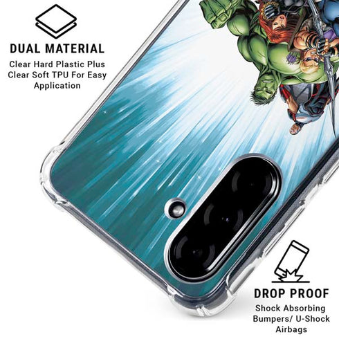 Marvel Avengers Team Galaxy A36 5G Clear Case