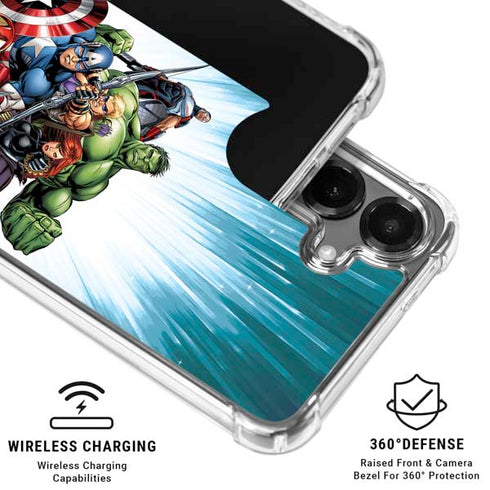 Marvel Avengers Team Galaxy S26 Clear Case