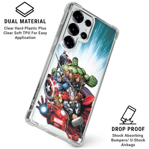 Marvel Avengers Team Galaxy S26 Ultra Clear Case