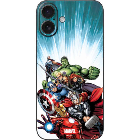 Marvel Avengers Team iPhone 16 Plus Skin
