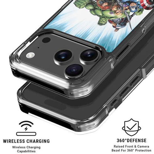Marvel Avengers Team iPhone 18 Pro Clear Case
