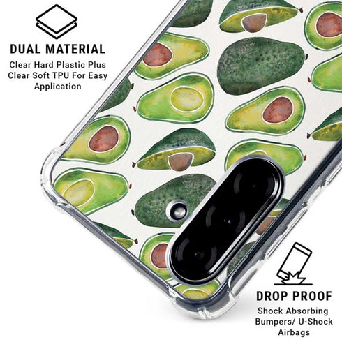 Avocados by Cat Coq Galaxy A36 5G Clear Case