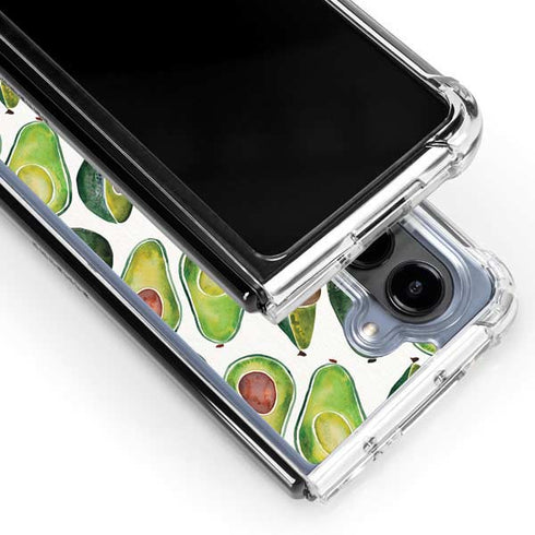 Avocados by Cat Coq Galaxy Z Fold5 5G Clear Case