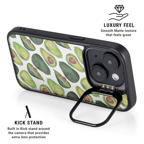 Avocados by Cat Coq iPhone 14 Plus Kickstand Case