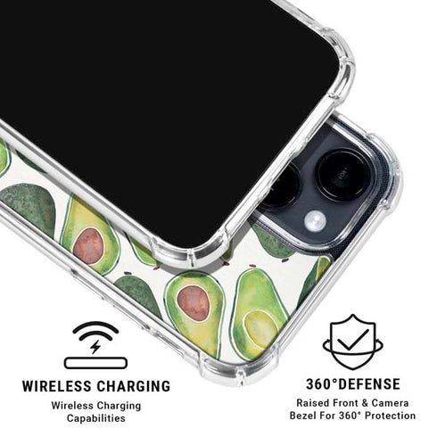 Avocados by Cat Coq iPhone 15 Clear Case