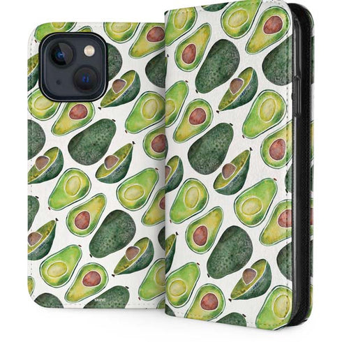 Avocados by Cat Coq iPhone 15 Plus Folio Case