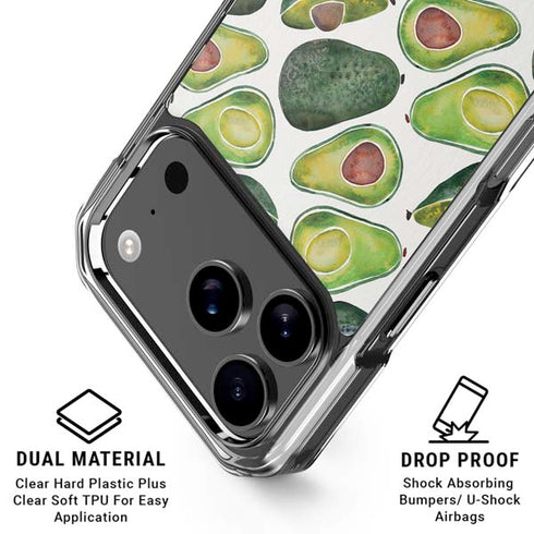Avocados by Cat Coq iPhone 18 Pro Clear Case