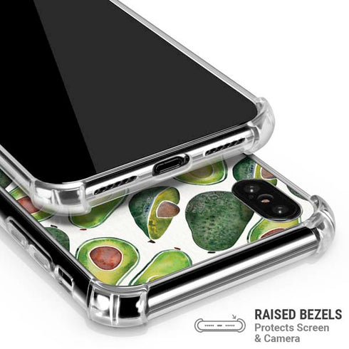 Avocados by Cat Coq iPhone X/XS Clear Case