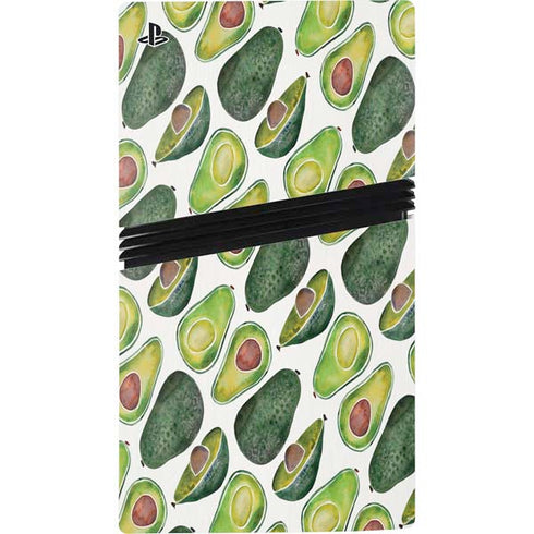 Avocados by Cat Coq PS5 Pro Disk Console Skin