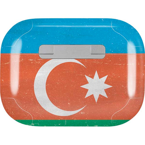 Azerbaijan Flag Distressed AirPods Skins