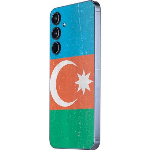Azerbaijan Flag Distressed Galaxy A36 5G Skin