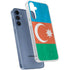 Azerbaijan Flag Distressed Galaxy A55 5G Clear Case