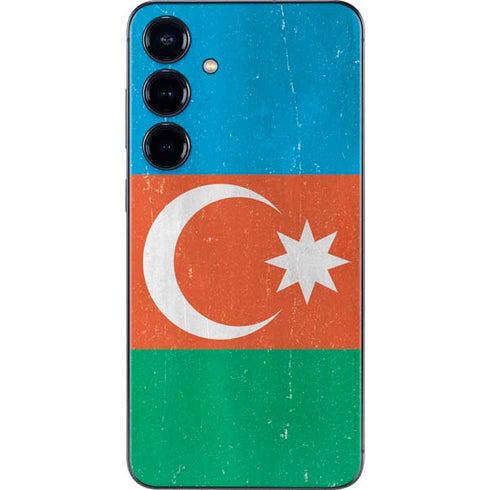 Azerbaijan Flag Distressed Galaxy S24 Plus Skin