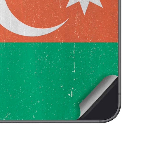 Azerbaijan Flag Distressed Galaxy S24 Skin