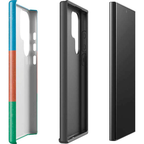 Azerbaijan Flag Distressed Galaxy S25 Ultra Impact Case