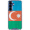 Azerbaijan Flag Distressed Galaxy S25 Plus Clear Case