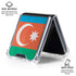 Azerbaijan Flag Distressed Galaxy Z Flip6 Clear Case