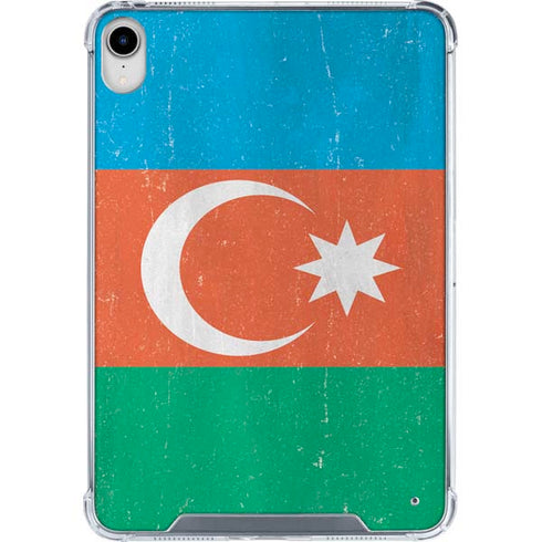 Azerbaijan Flag Distressed iPad 11th Gen (2025) Clear Case