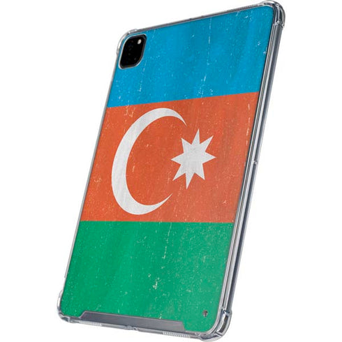Azerbaijan Flag Distressed iPad Cases