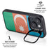 Azerbaijan Flag Distressed iPhone 15 Plus Kickstand Case
