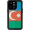 Azerbaijan Flag Distressed iPhone 15 Pro Waterproof Case