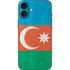 Azerbaijan Flag Distressed iPhone 16 Plus Skin