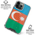 Azerbaijan Flag Distressed iPhone 16 Pro Max Clear Case