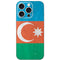 Azerbaijan Flag Distressed iPhone 16 Pro Skin