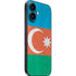 Azerbaijan Flag Distressed iPhone 16 Skin