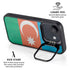 Azerbaijan Flag Distressed iPhone 16e Kickstand Case