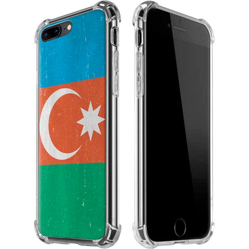 Azerbaijan Flag Distressed iPhone Cases