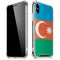 Azerbaijan Flag Distressed iPhone X/XS Clear Case