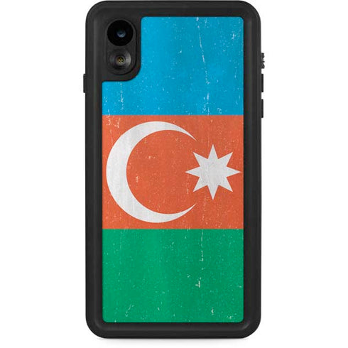Azerbaijan Flag Distressed iPhone Cases
