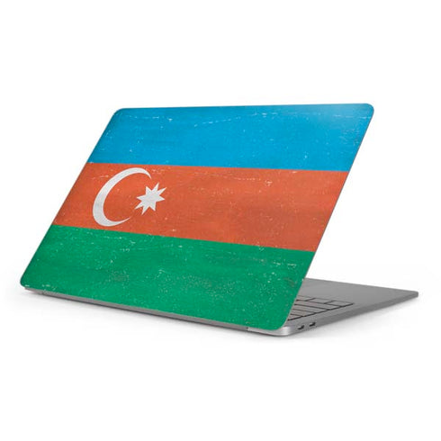 Azerbaijan Flag Distressed Apple MacBook Pro 16-inch Skin